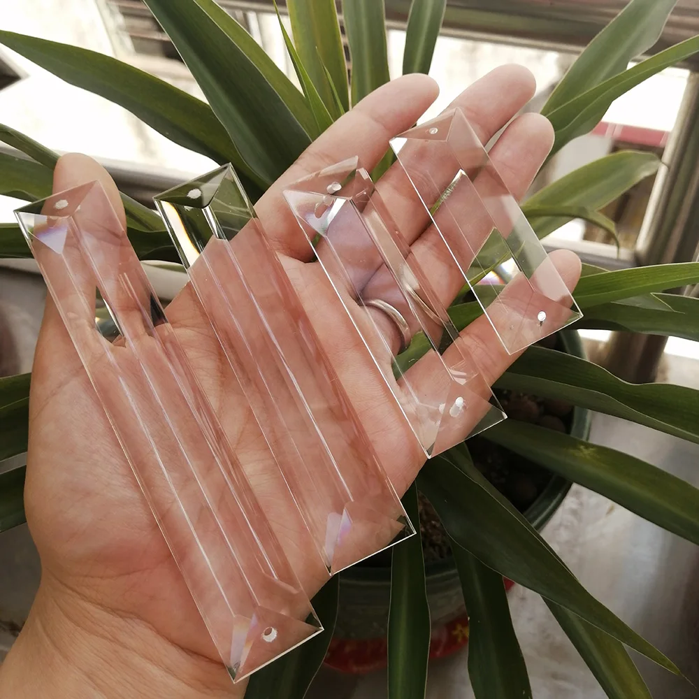 Camal 10 шт. 63/76/100/120/150 мм треугольная полоса хрустальная подвесная лампа-призма освещение подвесная люстра Ловец солнца Свадебная вечеринка