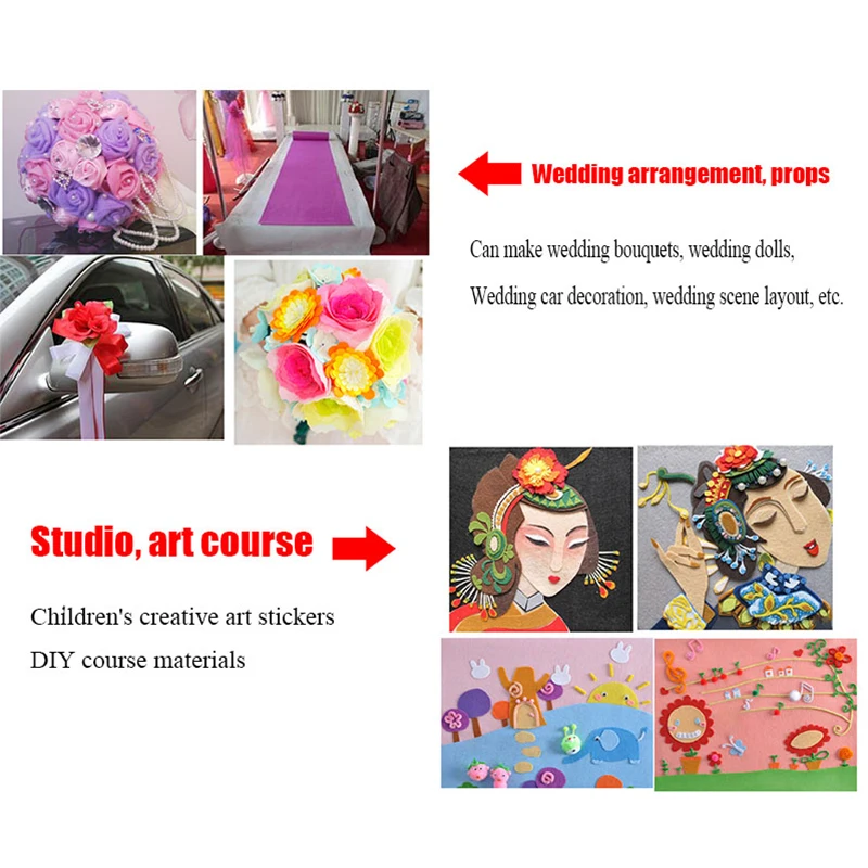 5 м/3 м/1 м DIY вечерние ручной работы ручная работа нетканое полотно из полиэстера