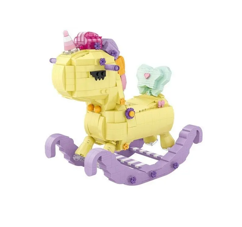 944 шт. Детский конструктор лошадка-качалка | Игрушки и хобби