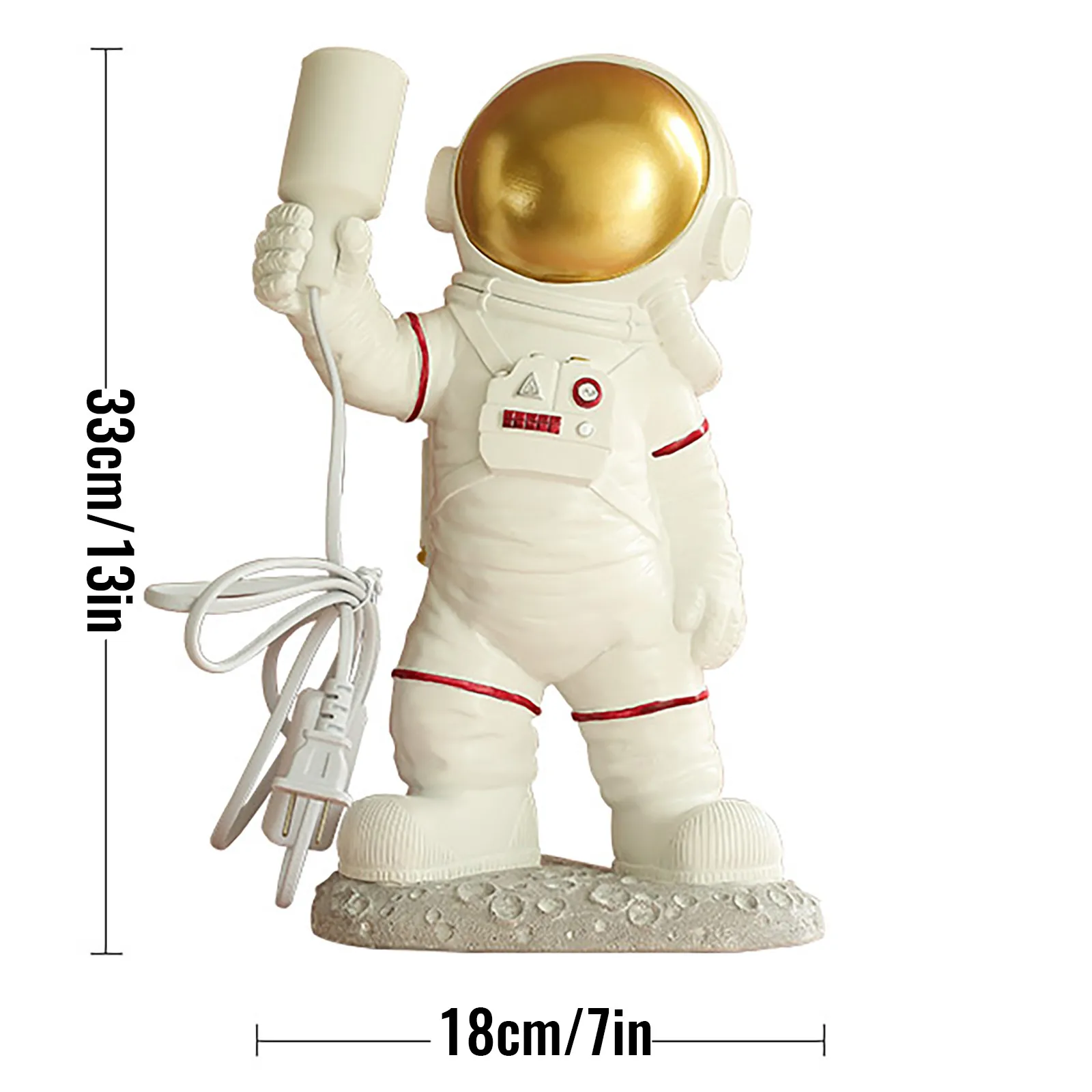 

Creative Astronaut Holding Lamp Children's Night Light Ornaments Children Kids Living Room Bedroom Lighting