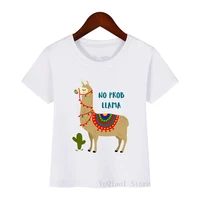 harajuku kawaii llama alpacas%c2%a0animal print t shirt cute kids clothing baby boys t shirts toddler girls clothes from 3 to 13 year