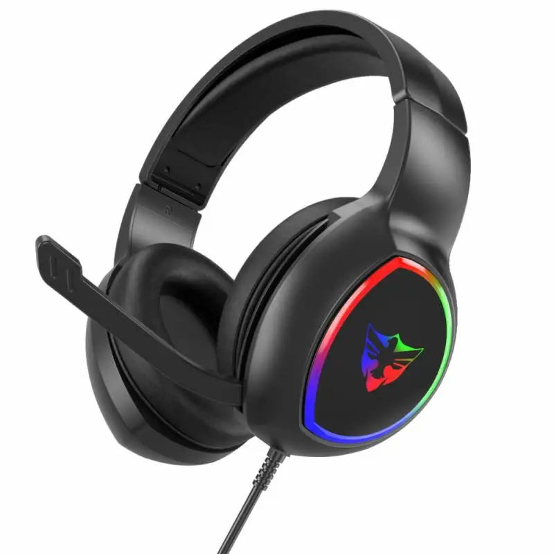 

Professional LED Light Wired Gamer Headphones With Microphone For PS4 PS5 Xbox One Computer Noise Cancel PC Gaming Headset Gifts