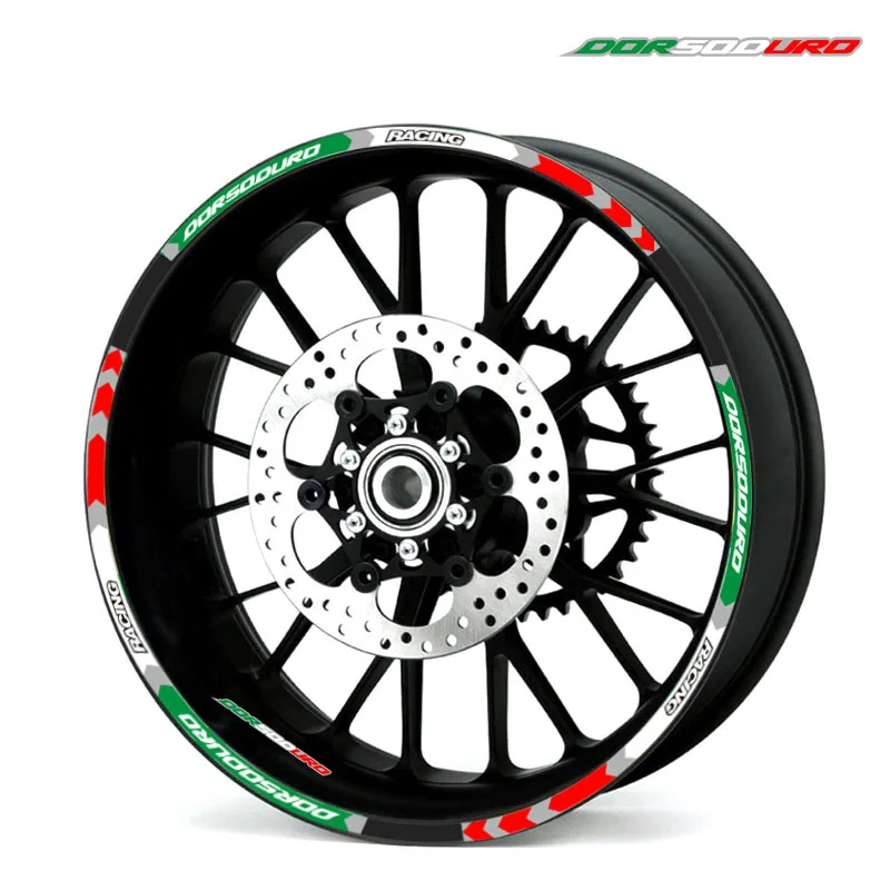 Новинка высокое качество 12 шт. наклейка на колеса мотоцикла светоотражающий обод