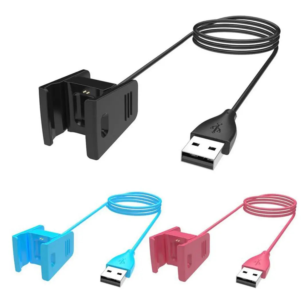 Смарт часы usb зарядный док кабель для зарядки Fitbit Charge розовый черный синий