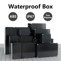 abs waterproof box electronic safe case plastic boxes black wire junction box plastic organizer ip67 waterproof enclosure