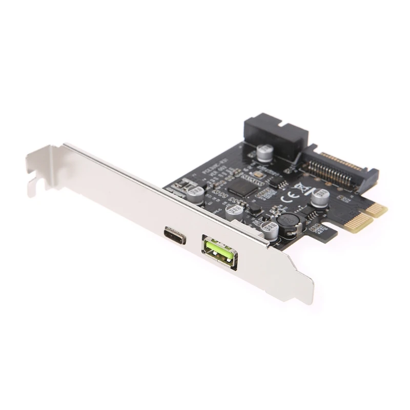 

PCI-E Express To USB 3.1 Type-C USB-C Plug Power Charger Expansion Card Adapter