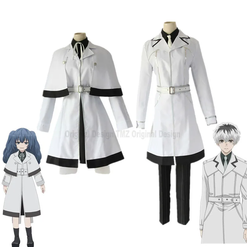 

Anime Tokyo Ghoul:re Cosplay Costume Women Yonebayashi Saiko Men Kaneki Ken White Uniform Adult Cosplay Wig