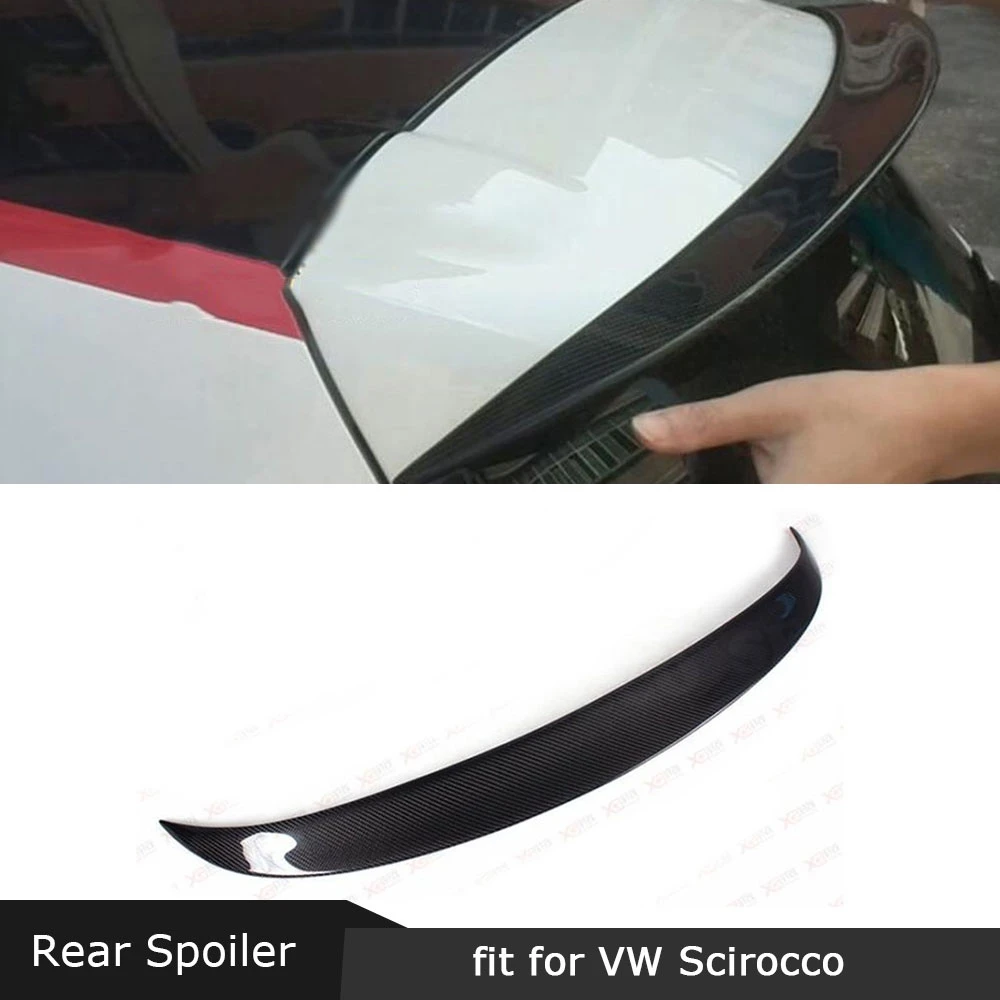 Для Volkswagen VW Scirocco Base R 2009 2013 GTS 2014 задний спойлер из углеродного волокна/FRP багажник