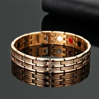hot men women health magnetic bracelet stainless steel dynamic therapy magnet bracelet lover couple bracelet and bangle jewelry