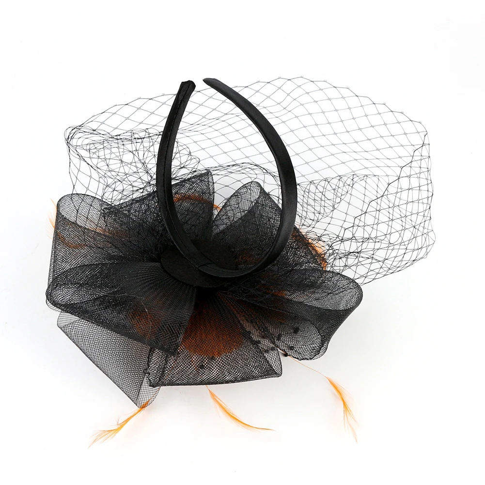 Новая модная женская сетчатая Вуалетка головной убор для волос повязка на голову