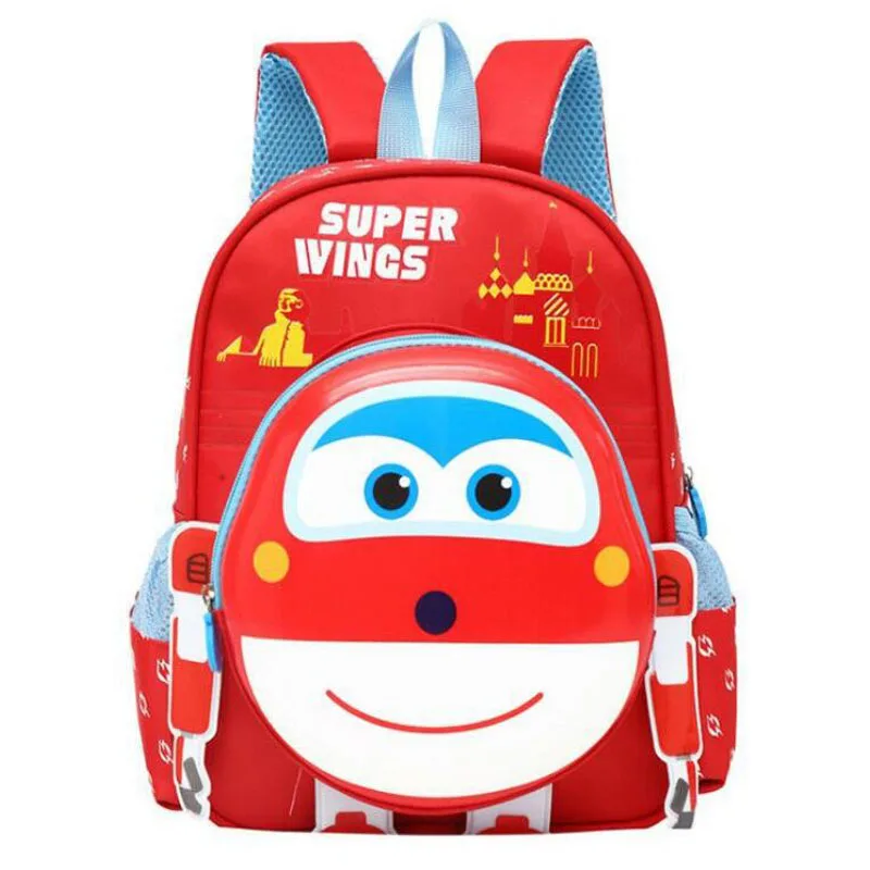 Ортопедический Детский рюкзак с 3D рисунком супер школьная сумка крыльями для