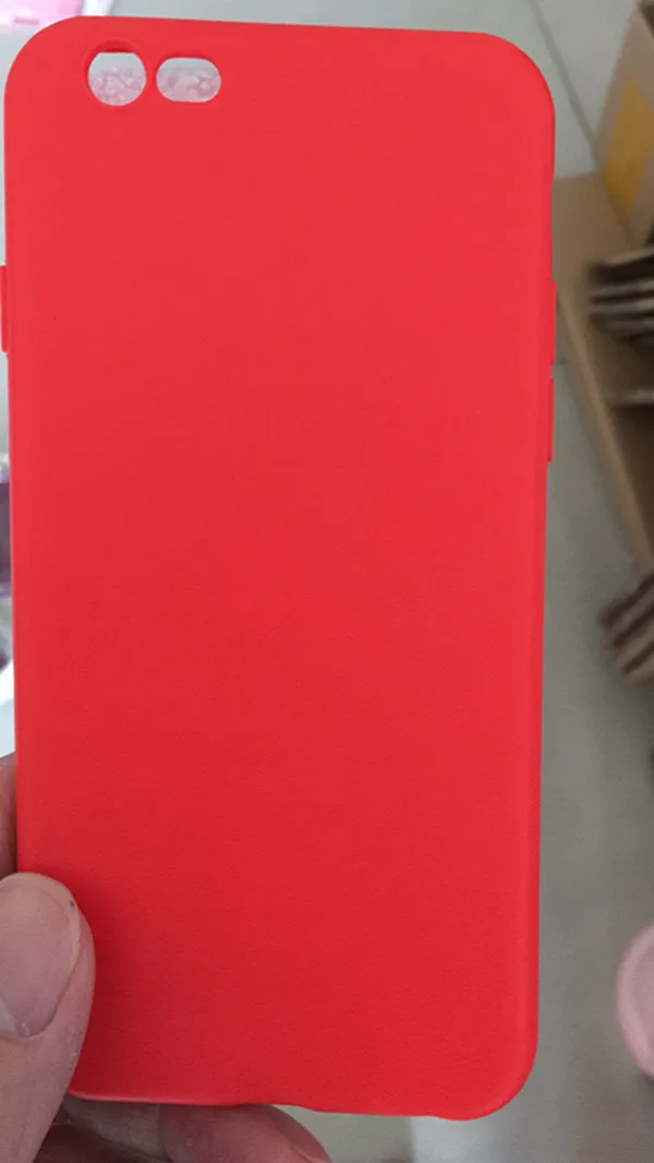 Простой однотонный чехол для смартфона мягкий силиконовый Iphone 6/6S/7 Plus Модный