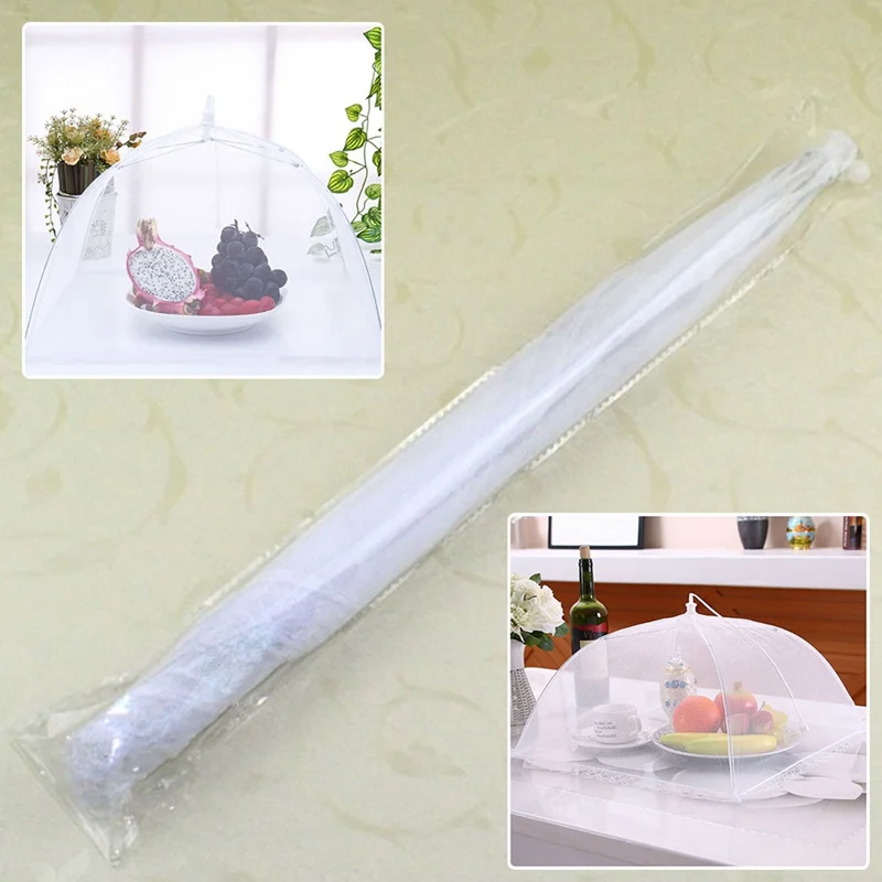 

16-inch High-grade Mesh Gauze Food Cover Square Folding Removable And Washable Dining Table Insect Cover