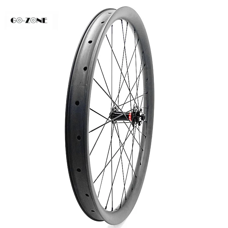 Verkaufen 27,5 Zoll Carbon Räder Asymmetrische BIN 40x30mm Tubeless Disc Mountainbike Rad Novatec D791SB D792SB 100 X15 142x12 Mtb Laufradsatz