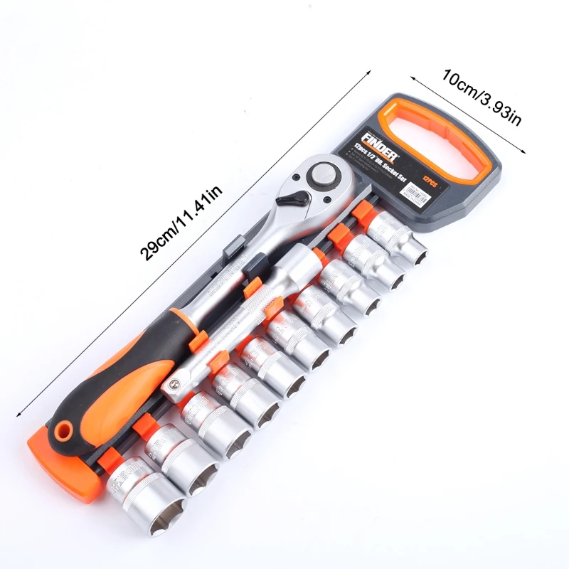 Tool Kit 12pcs [ 10 Socket Bit ][ 1 Ratchet Wrench ] Extension Bar Combination For Auto Repair U4LA | Инструменты