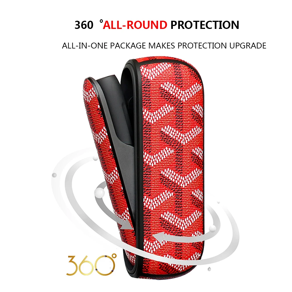 Leather Protective Case for IQOS3.0 Electronic Cigarette Accessories Business Elegant Big Y special Cover Bag man woman BF | Мобильные