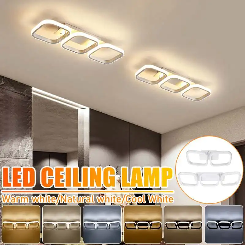 

Modern Led Ceiling Lamp Luster Black and White Led Aisle Ceiling Lamp for Livingroom Hallway Balcony Lights Fixtures AC90-265V