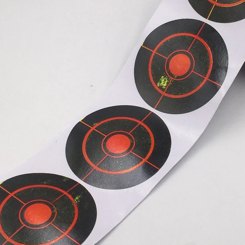 250 рулонов наклеек для стрельбы, 7,5 см, долговечные аксессуары для стрельбы, реактивная наклейка Bullseye splash Target от AliExpress WW