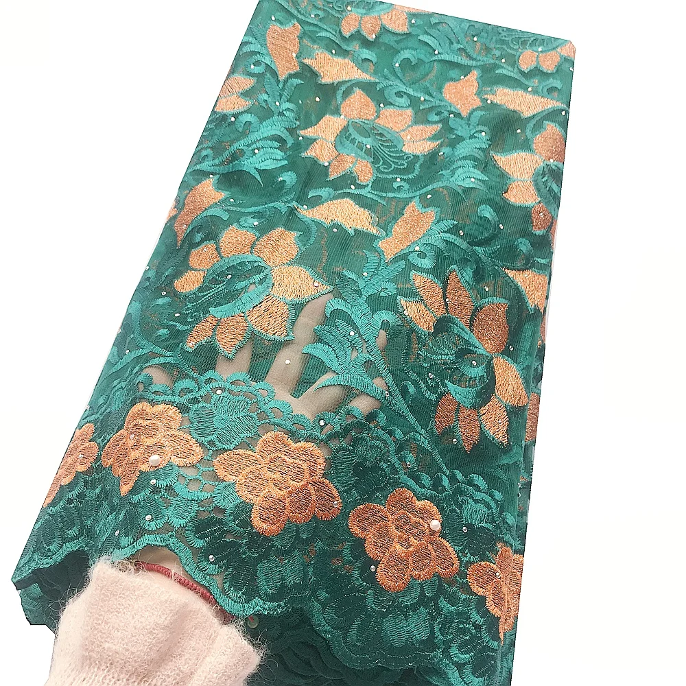 Желтая кружевная ткань новинка нигерийский белый гипюр свадебная Кружевная