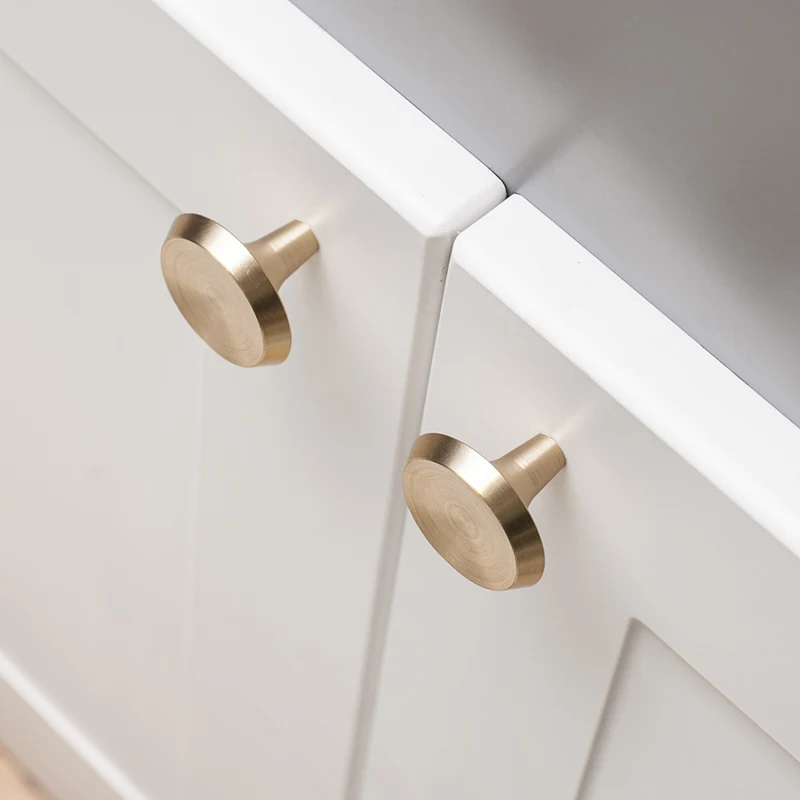 Simanfei 4 шт. ручка скандинавские простые креативные из чистой меди