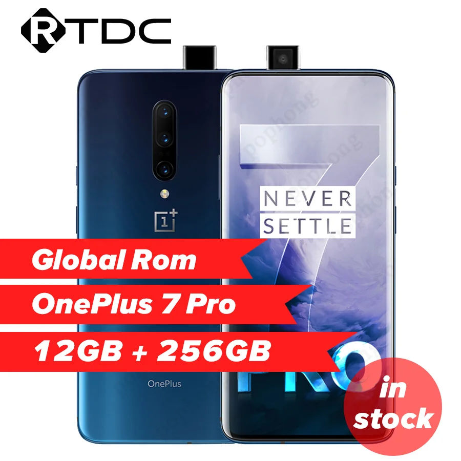 Мобильный телефон OnePlus 7 Pro 6 ГБ 128 камеры 48 МП Snapdragon 855 жидкокристаллический AMOLED