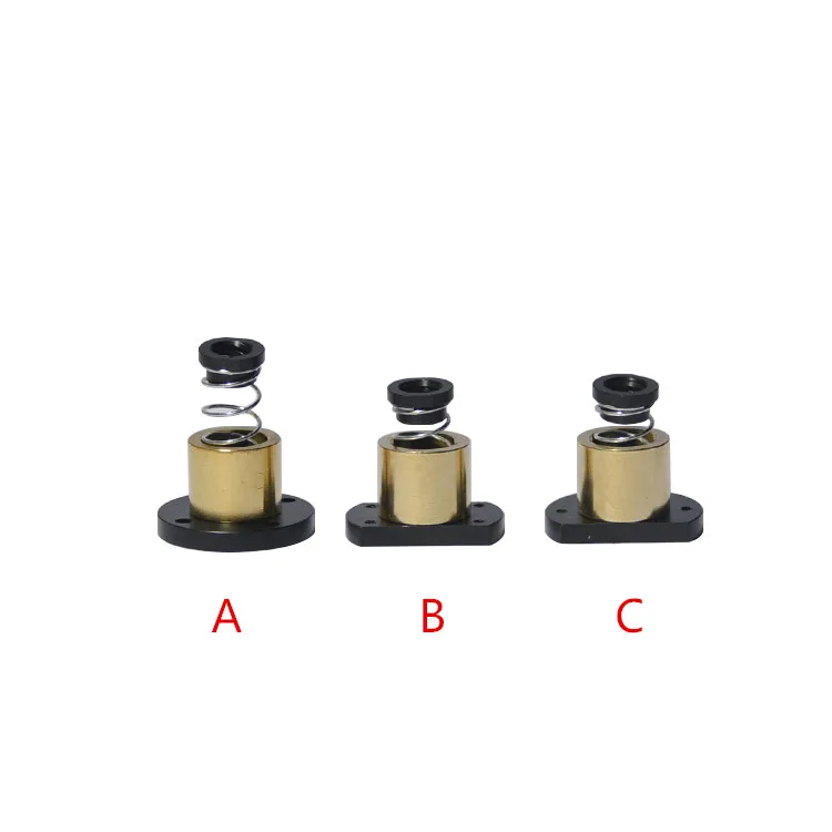 

LINK CNC T10 eliminate clearance nut anti-backlash POM trapezoidal screw lead 2mm 4mm 8mm 10mm 12mm