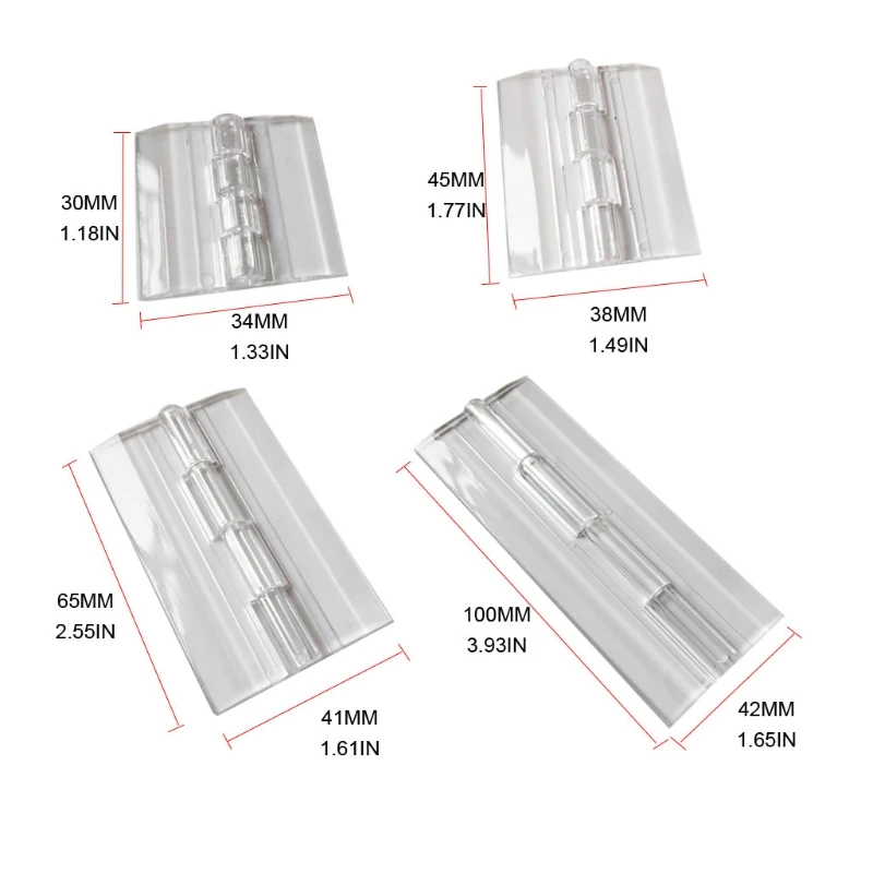 10 шт. прозрачные пластиковые светлсветильник дверные петли для шкафов |