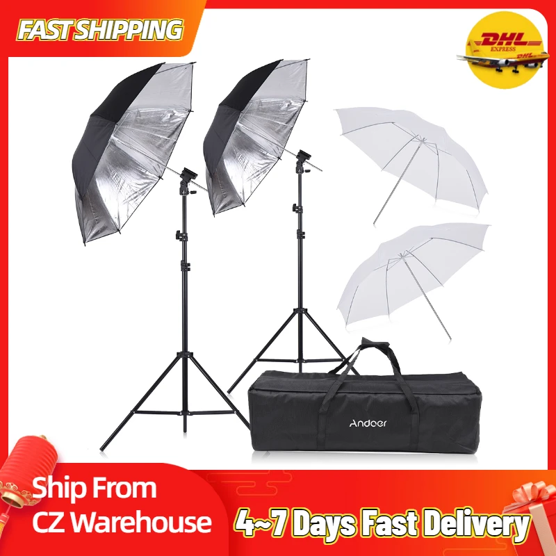 Andoer мягкий набор зонтов для фотостудии софтбоксов со вспышкой Speedlite крепление
