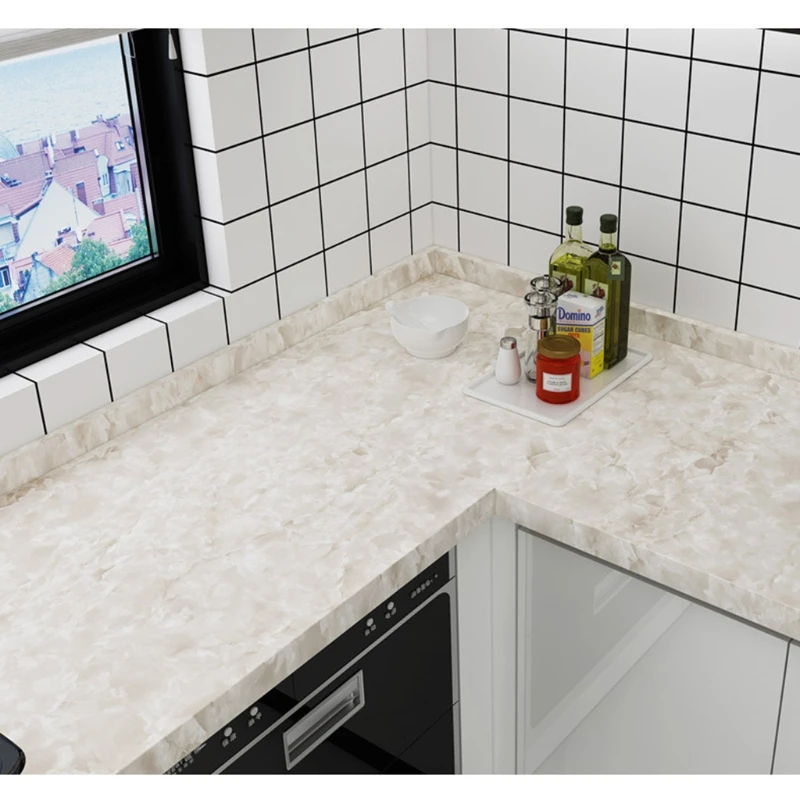 

Водостойкие маслостойкие мраморные самоклеящиеся обои, ПВХ настенные наклейки для ванной, спальни, кухни, буфета, домашний декор