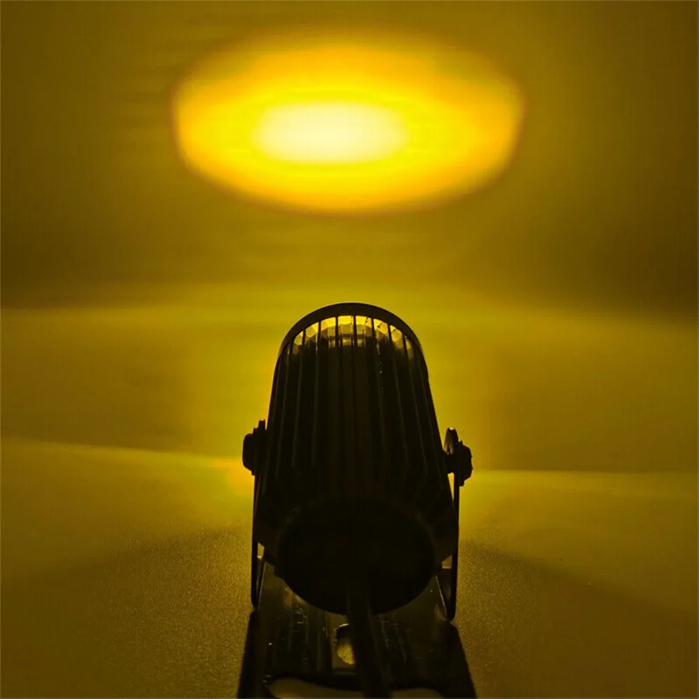 

2pcs LED Spot Lights+Bracket 12V 48 Tri-color With Flashing External Headlights 6000LMW 6000k~6500k 60W Motorcycle Headlight
