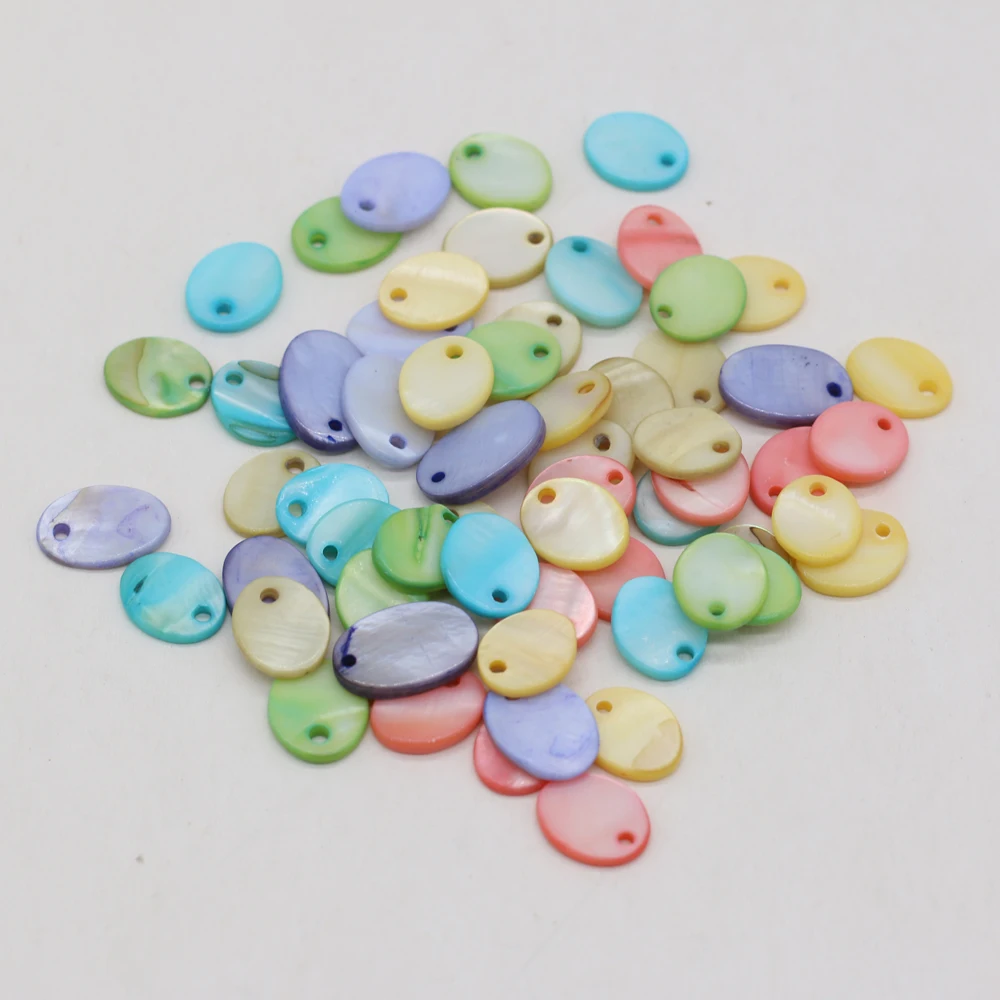 _ Смешанные цвета в форме яйца с отверстиями изысканный свободный Бисер для