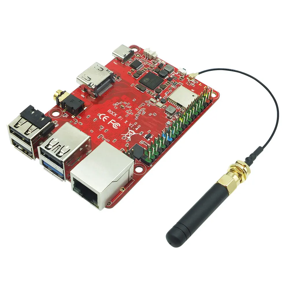 Online ROCK PI X B 4GB Mit Kühlkörper SBC Intel Atom X5-Z8350 Kirsche Trail X86 Single Board Computer