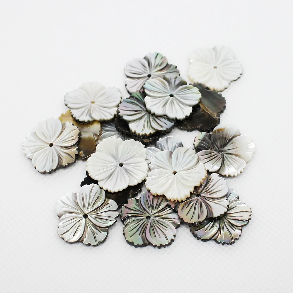 Высококачественные модные цветочные формы бусины в виде ракушки для