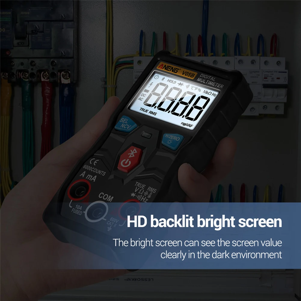 

V05B Digital Bluetooth Multimeter True RMS Auto Range DC/AC Voltage Tester