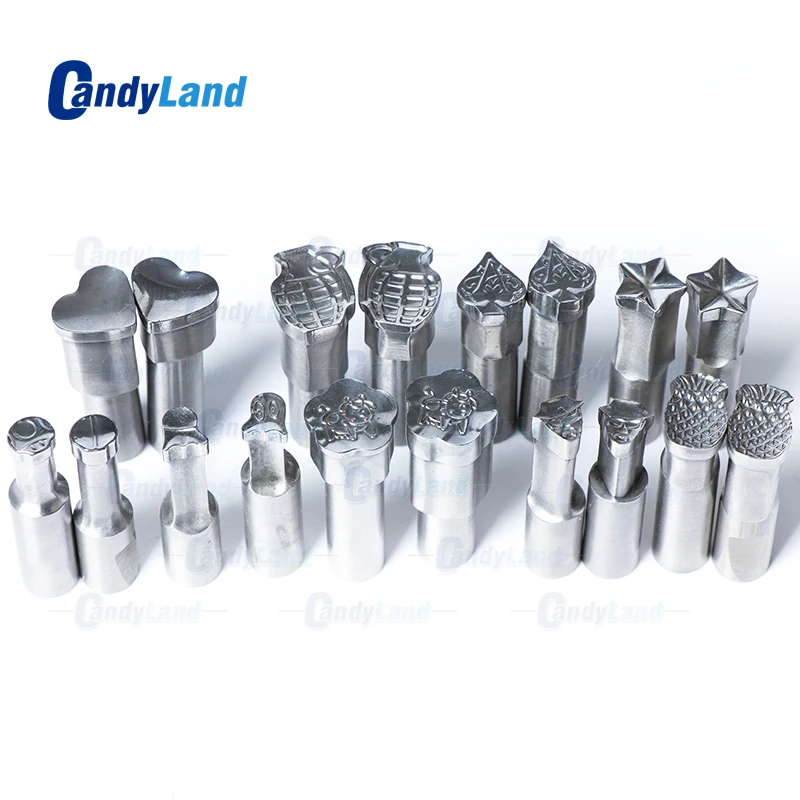 CandyLand Custom Logo Tablet Die 3D Pill Press Mold Candy Punching Die Calcium Tablet Punch Die For TDP5 Machine