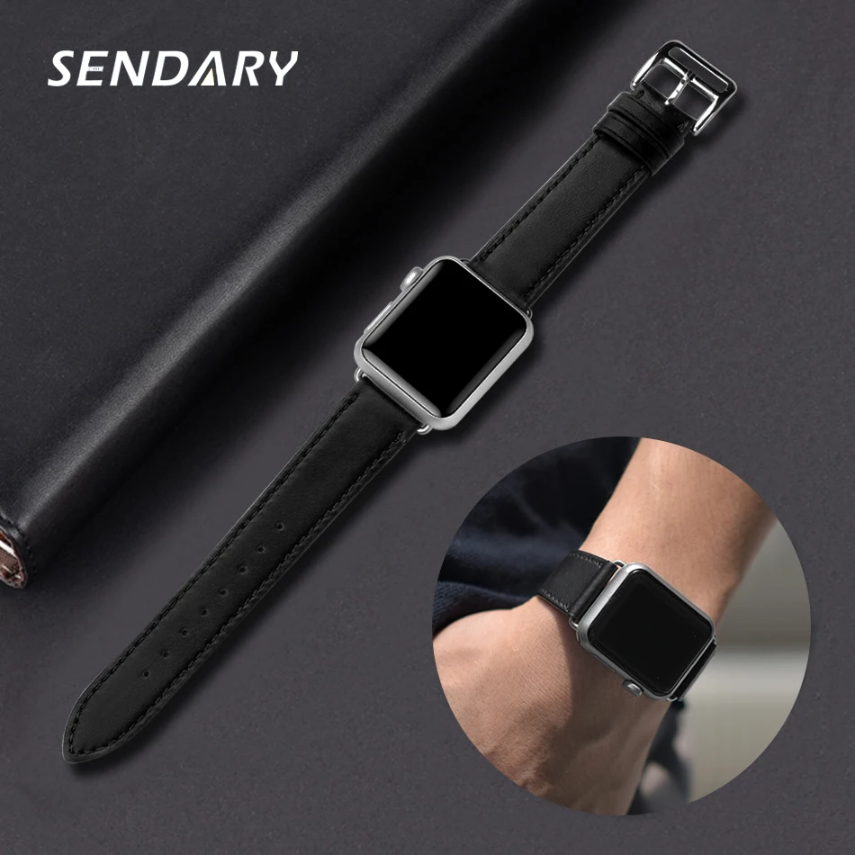 Кожа спортивный ремешок для наручных часов Apple Watch версии SE 4/5/6 с соединяющей