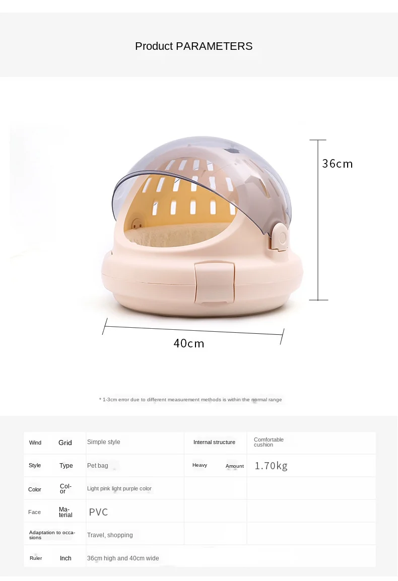 

Panoramic Transparent Bag Multifunctional Pet Air Box Cat's Nest Portable Space Bag Puppy Cat Handbag Cat Cage Pet Supplies