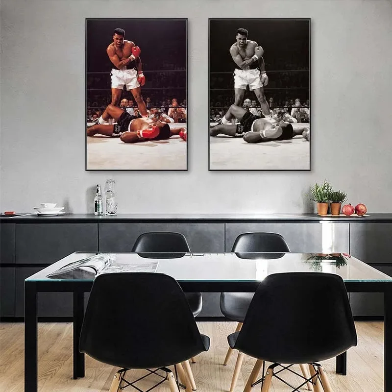 

Classic canvas for living room home decoration painting famous boxer inspirational posters and printed wall art pictures