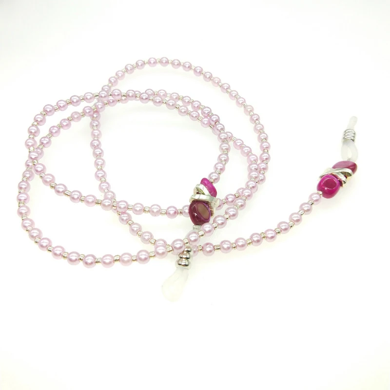 Модная шикарная портативная цепочка для солнцезащитных очков жемчужная