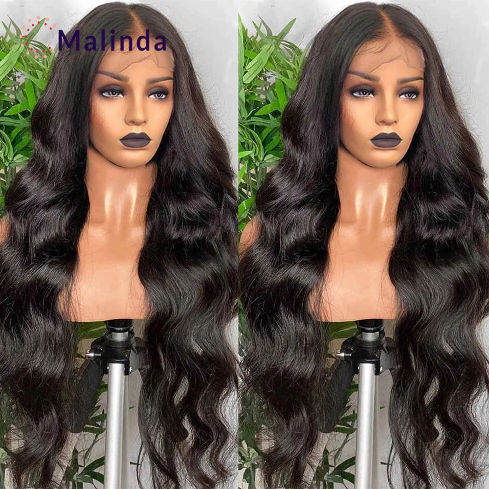 

180 Density Wavy 30 Inch Body Wave Lace Front Wig Remy Brazilian Hair Wigs 13x4 Transparent Lace Frontal Wigs Human Hair Wigs
