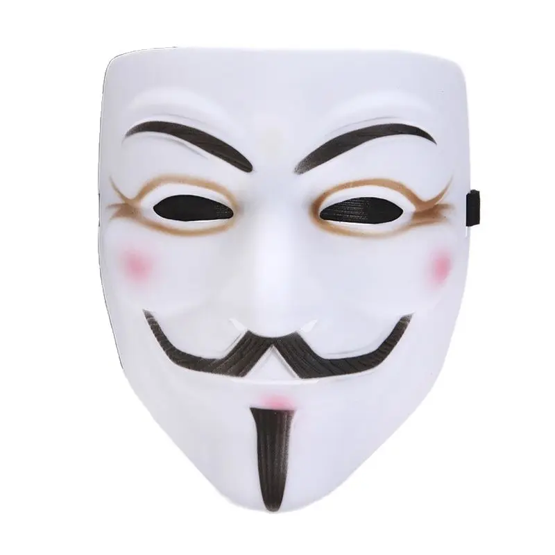 

MultiColor Style V for Vendetta Mask Halloween Masquerade Party Smiley Mask Cosplay Anonymous Movie Guy Fawkes Masque 10 Pcs