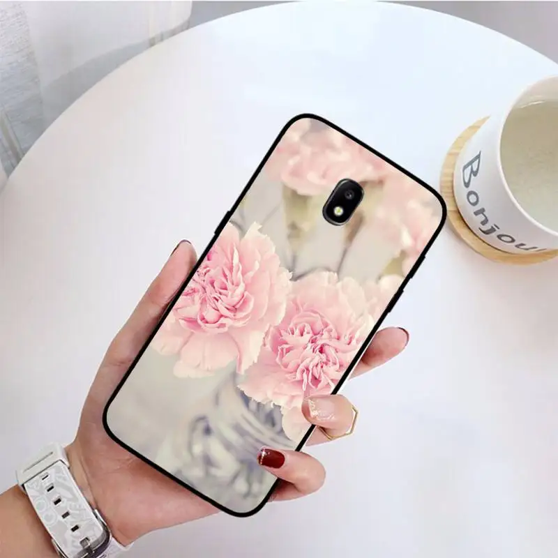 YNDFCNB Purple Peony Flower On the Vase Phone Case For Samsung Galaxy J7 J6 J6PLUS J8 J4 J4Plus J7DUO J7NEO J2 J5 Prime | Мобильные