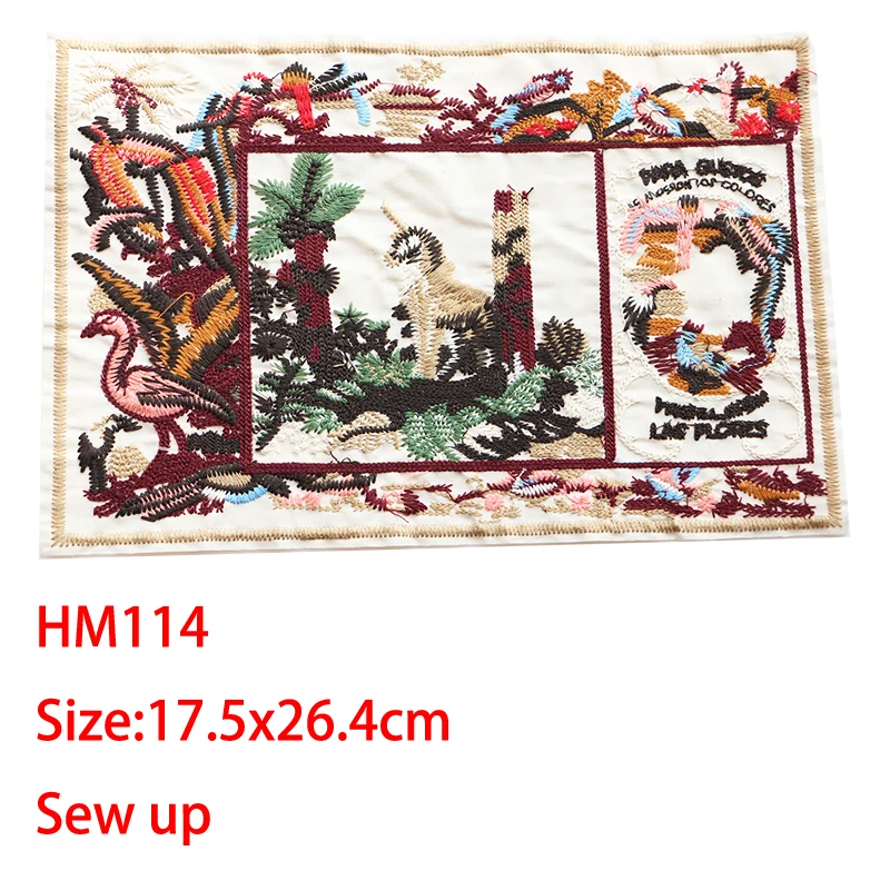 

Cartoon Decorative Patch Unicorn painting icon Embroidered Applique Patches For DIY Iron on Badges Stickers on backpack,clothes