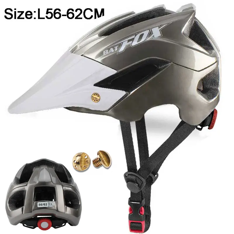5002-titanium BATFOX Сверхлегкий велосипедный шлем черный красный матовый MTB дорожный велосипедный шлем mtb специальный велосипедный шлем - Цвет: 5002-titanium