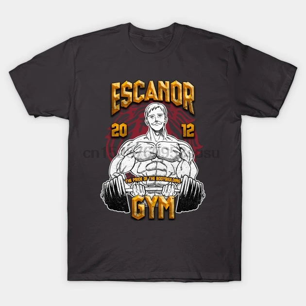Мужская футболка Escanor Gym Manga с принтом Футболки | одежда