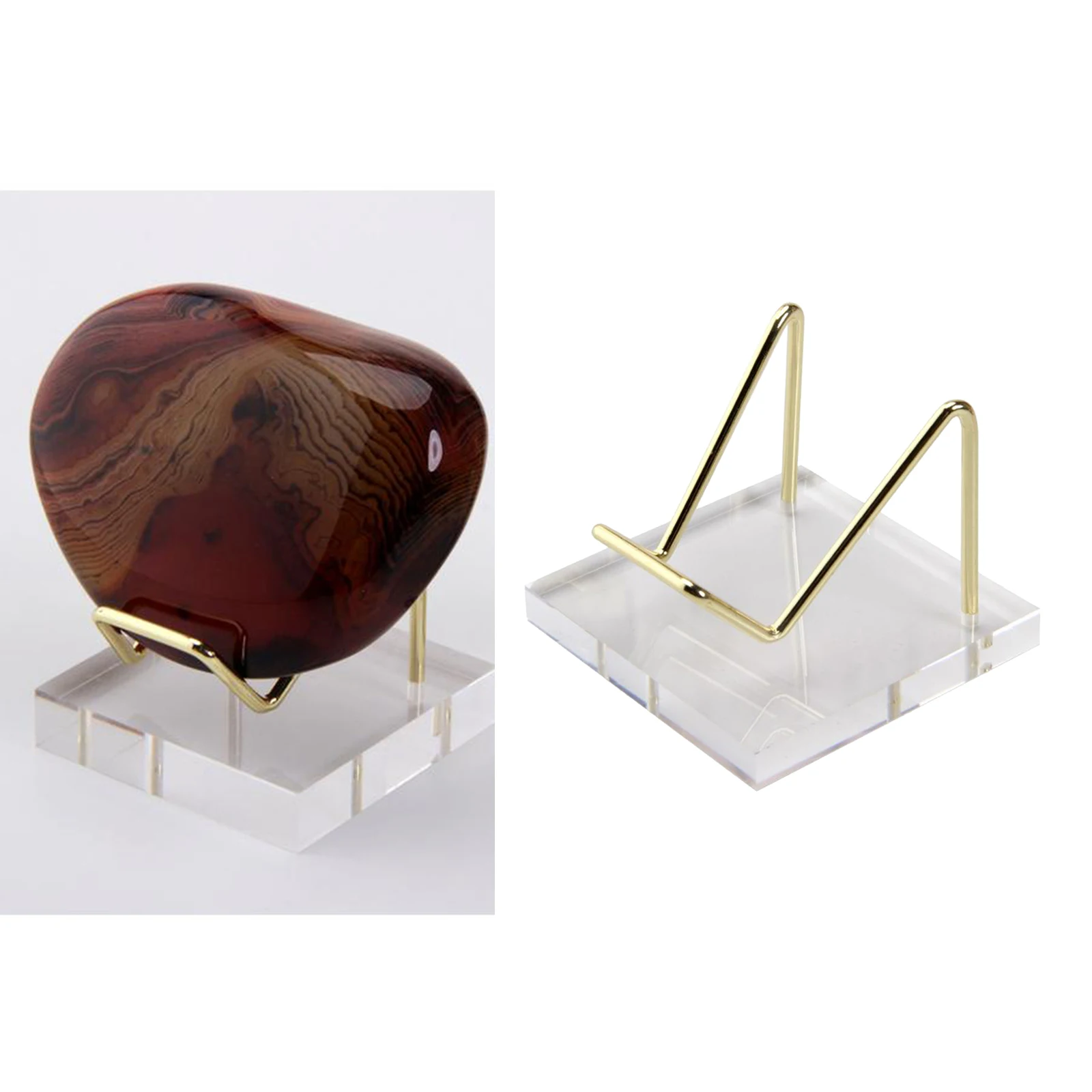 

Transparent Acrylic Display Stand for Rock Mineral Agate Fossil Coral Artwork Collectibles