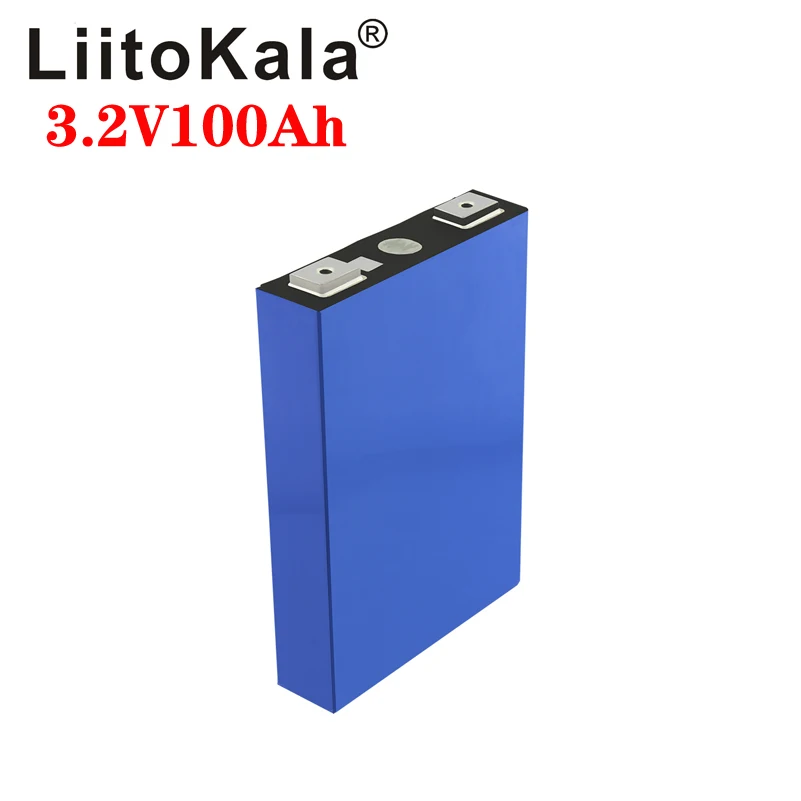 

8pcs LiitoKala 3.2v 100Ah LifePo4 battery 300A 3C high drain for diy 12V 24V Solar Inverter Electric Vehicle c oach golf cart