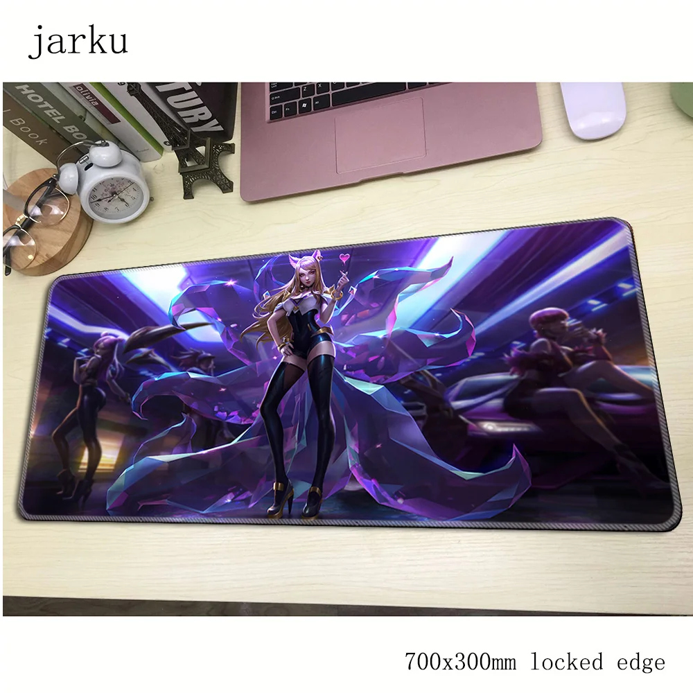 Ahri сексуальный коврик для мыши 3d компьютерный геймерский 700x300x2 мм padmouse модный