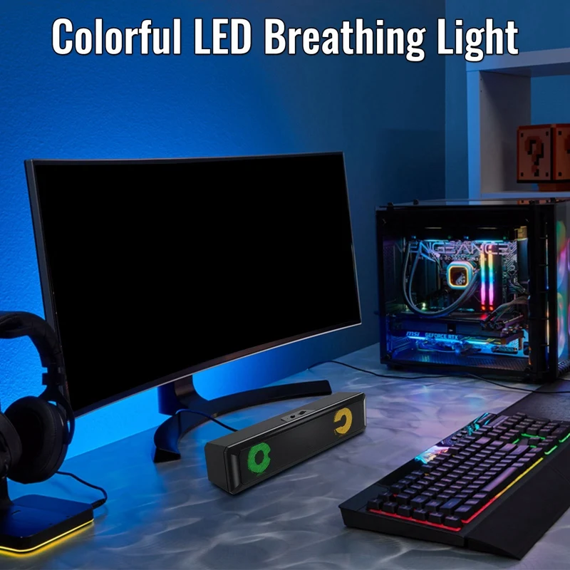 Длинная Колонка RGB Bluetooth USB источник питания колонка с цветсветильник Подходит