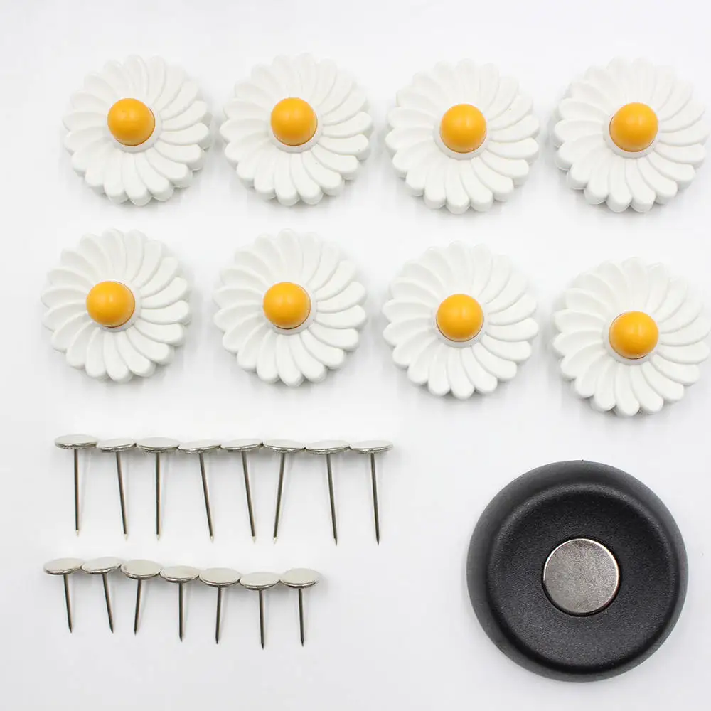 

8pcs/set Flower Bed Sheet Clips Safety Needle Clip Pin Anti-move Buckle Fixer Magnetic Non-slip Quilt Bed Cover Laundry